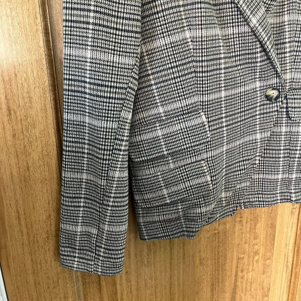 Anthropologie | Maeve Collegiate Plaid Knit Blazer | - Picture 8 of 10